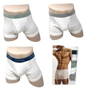 💖MEGA SALE💖Calvin Klein Men’s Underwear 3 Pack Trunk White Cotton NB4002948